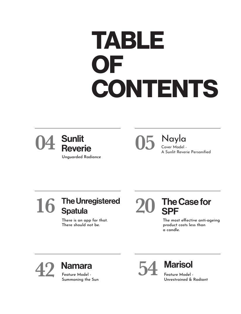 Issue 16 page 2: table of contents