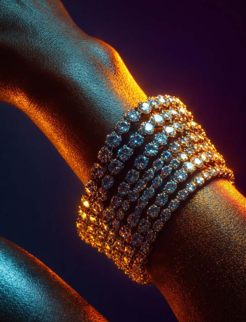 Issue 16 page 6: a diamond cuff in warm light